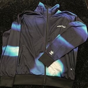 Adidas Blue and Black Track Jacket